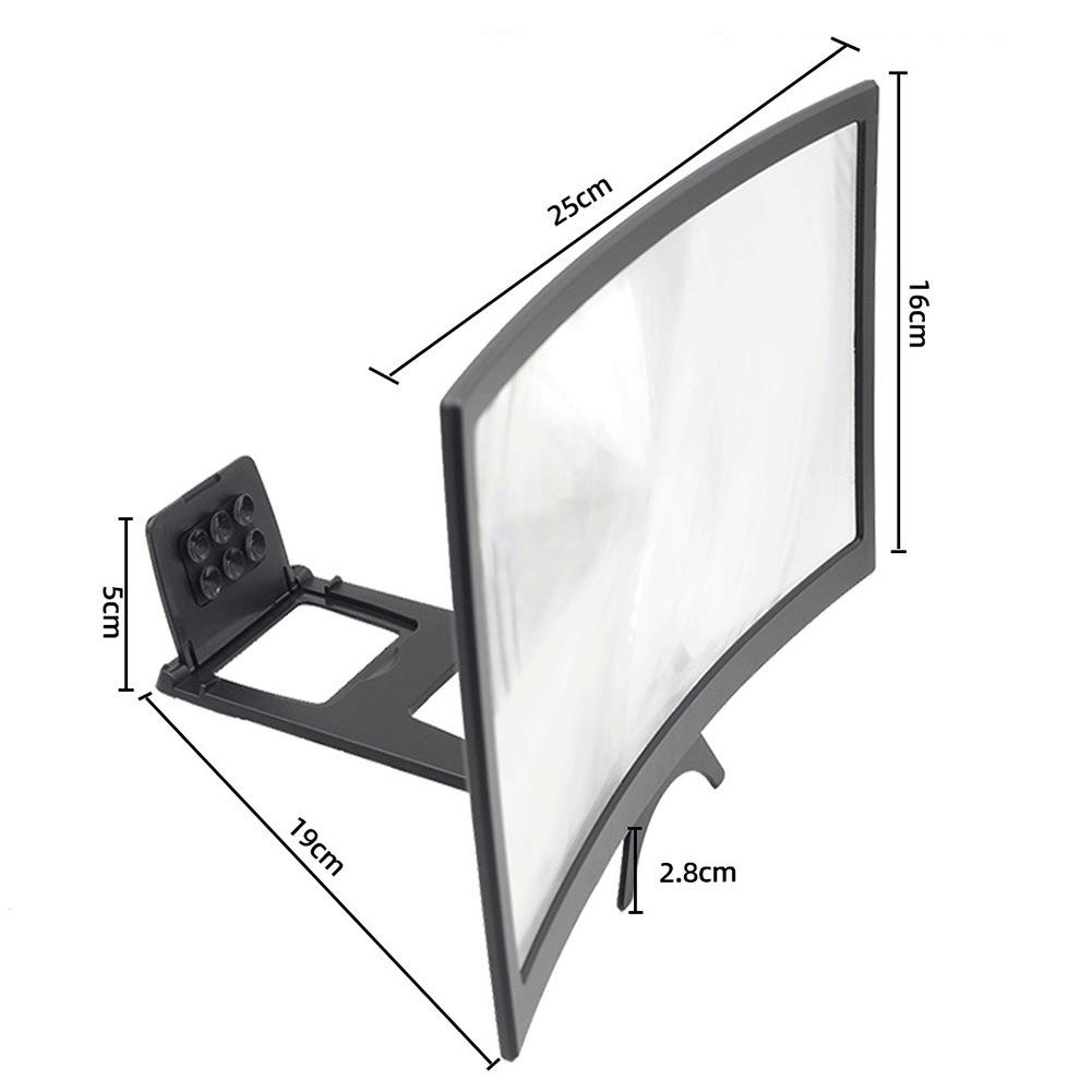 CANGLAI L6 12-дюймовый изогнутый 3D экран усилителя и лупы для мобильного телефона