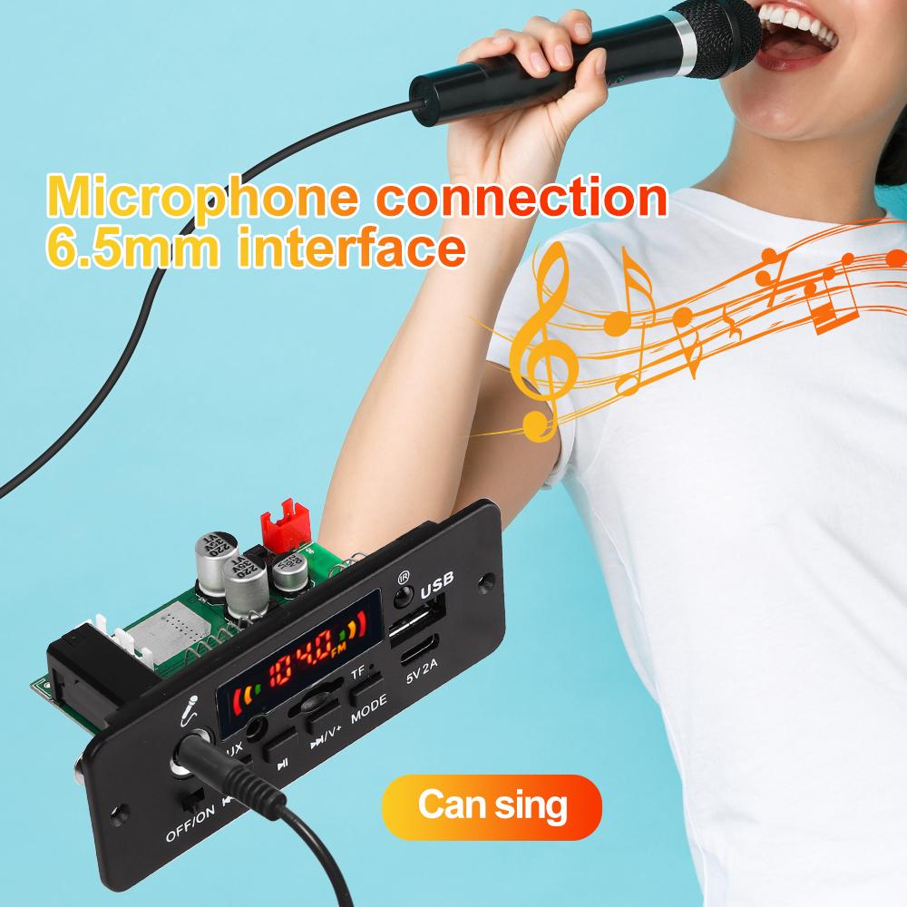 80 Вт усилитель беспроводной Bluetooth 5,0 MP3 WMA декодер плата 12 В автомобильный FM-радио аудио модуль USB TF MP3-плеер с пультом дистанционного управления