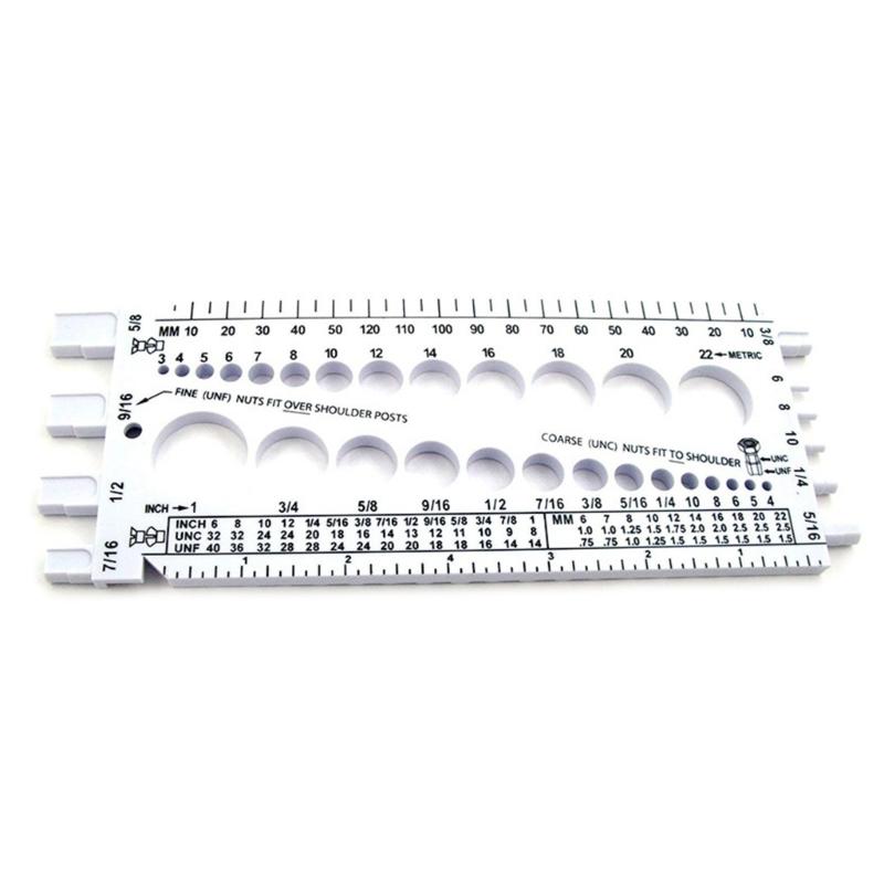 Удобный измерительный прибор для проверки резьбы болта, измерительный инструмент, тестер для измерения резьбы болта и метрической системы, проверочный винт, гайка