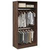 VidaXL Wardrobe Brown Oak 100x50x200 Cm Engineered Wood, Storage Cabinet, Wardrobe Organizer, Cabinet, 3307807