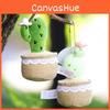 Cute Cactus Potted Plant With Lace Decoration Succulent Plush Toy Pendant For Kids Room Decor And Gifts