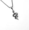 Fashion Titanium Steel Double Snake Pendant Trendy Male Personality Double Snake Wrap Necklace Men