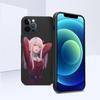 Чехол для телефона Zero Two Darling для IPhone 14 11 12 13 Pro Max X XR XS Max 6 6S 7 8 Plus SE 2022, жидкий квадратный цветной чехол для телефона
