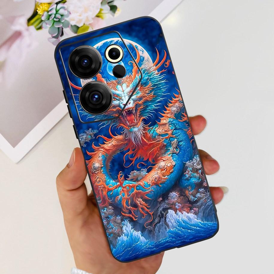 Для Tecno Camon 20 Premier Чехол CK9n Ударопрочный Чехол Модный Цветок Мягкий Силикон Чехлы Для Телефона Для Camon 20 Premier Бампер Coque