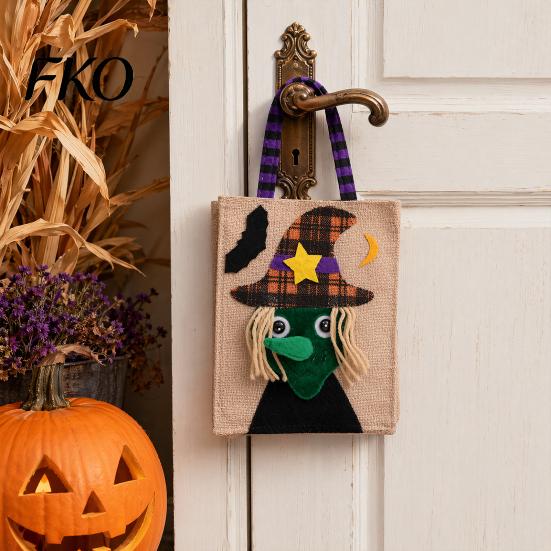 Halloween Gift Bags for Children Trick or Treat Bags, Kids Candy Non Woven Pumpkin Ghost Reusable Tote, Goodie Spooky Party Favor Non-tear