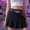 PU Leather Strap Women Waist Belt Pink Bow Decor Decorative Jean Belt  Mini Skirt Styling