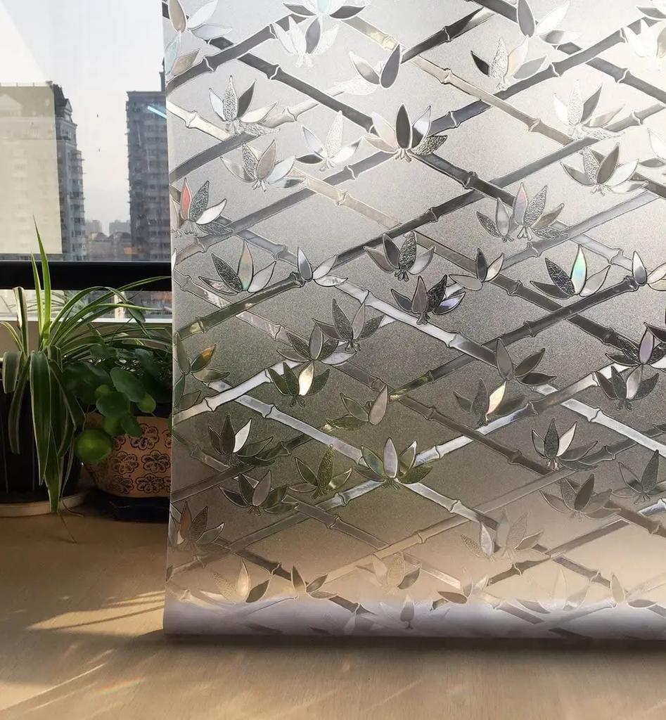 3D Радужная оконная пленка Мозаичное украшение для приватности Статическая самоклеящаяся пленка Блокировка УФ-излучения Терморегулирующие витражные наклейки