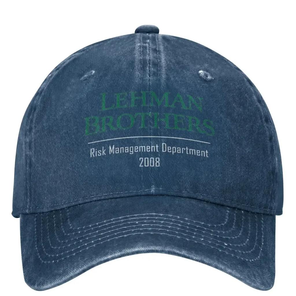 LehUnisex Brothers Risk UnisexageUnisext DepartUnisext Washed Baseball Cap Bank Logo Trucker Hat Unisex Unisex SunProof Baseball Caps