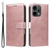 Для Oppo Reno14 5G (Китай)/Oppo Reno14 F 5G/Oppo Reno14 5G (Глобальный) Кожаный чехол-кошелек с ремешком Однотонный чехол-подставка для телефона