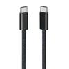Оранжевый плетеный двойной Type-C кабель для зарядки PD60W для Apple 15-18 Pro Max
