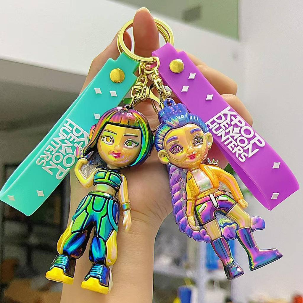 Electroplated Witch Hunters Keychain Pendant Witch Hunters KPOP Rumimira Key Accessories