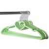 10PCS Clothes Hanger Durable Hanger ABS Plastic Heart Pattern Coat Hanger for Adult Children Clothing Hanging Supplies
