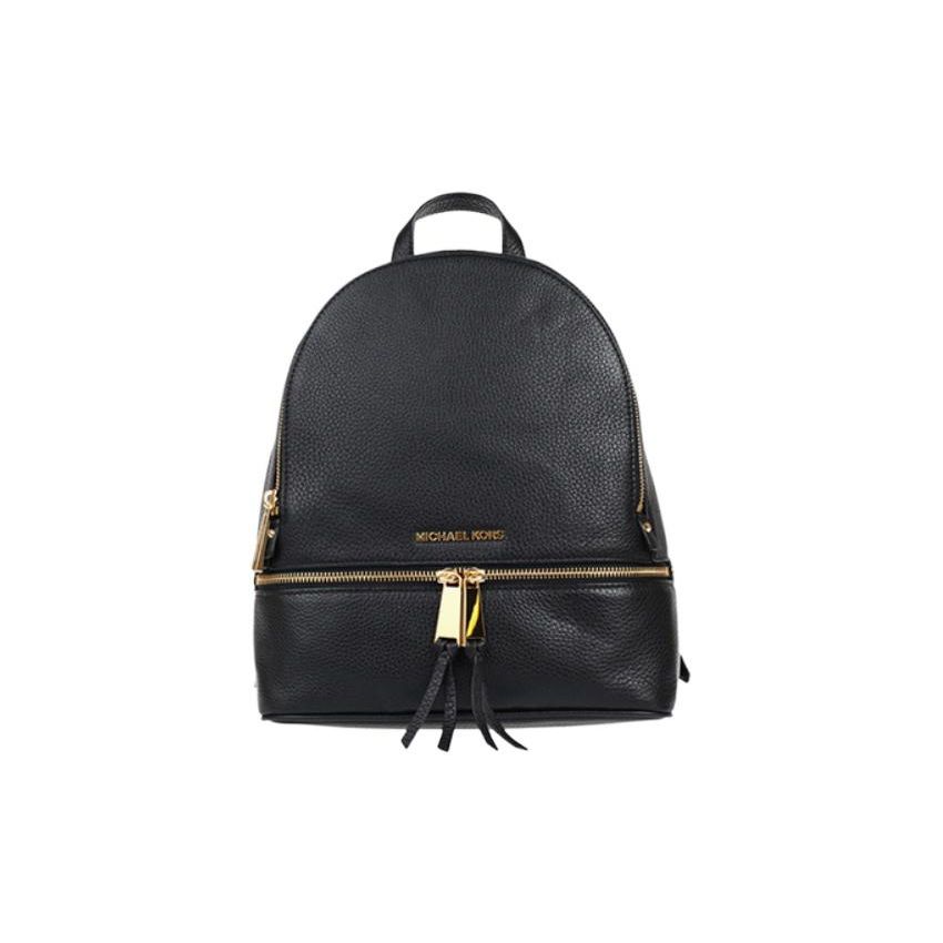 Michael Kors Рюкзак Rhea Zip из однотонной кожи Женский рюкзак Черный 30S5GEZB1LBLACK