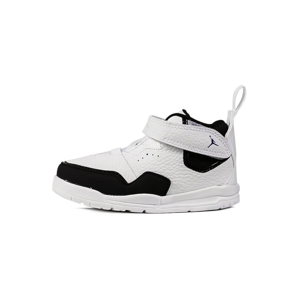 Jordan Courtside 23 Slip Resistant Cushioning Mid top Toddler Shoes White Black Infant And Toddler AQ7735-104