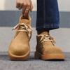 Новые туфли дерби с большой головкой мужские модные с круглым носком в стиле ретро ботинки мартин рабочие ботинки высокие дезерты короткие ботинки 4729-J