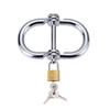 Openable Stainless Steel Handcuffs: Detachable Kinky Restraint Toy for Couples