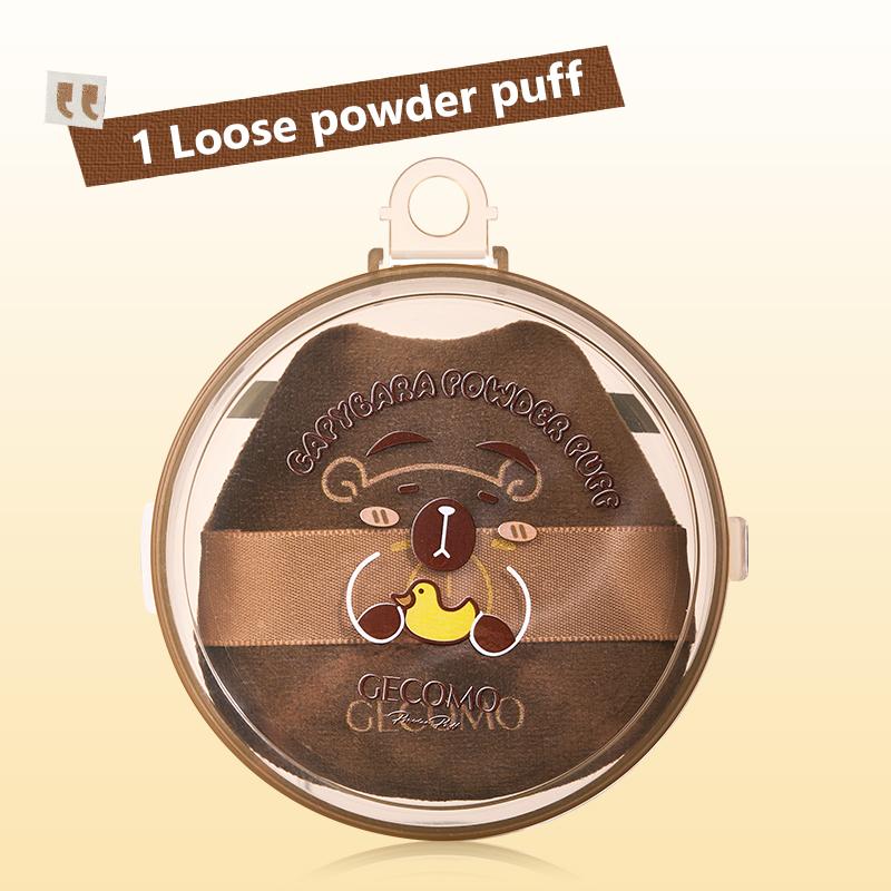 Новый GECOMO Kapi Bara Плюшевый Пуховик Милое Моделирование Мягкий Влажный и Сухой Рассыпчатая Пудра Кушон Пуховки