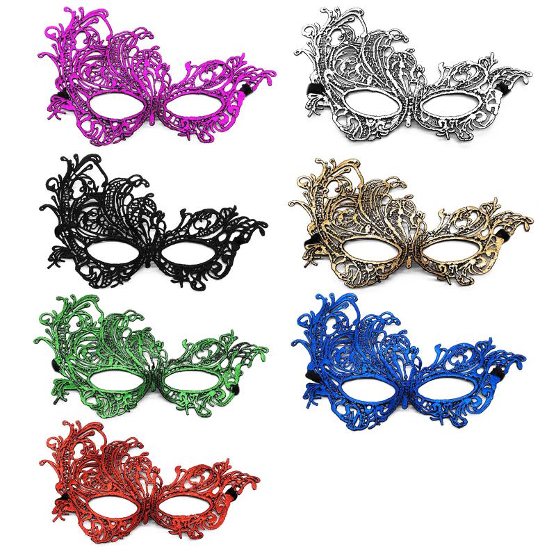 2Pcs Elegant Black Lace Masquerade Mask Set For Couples Perfect For Venetian Party Mardi Gras And Halloween Celebrations