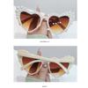 UV400 Protection Cat Eye Eyewear Heart-shaped Design Beach Party Sun Glasses  Outdoor Activities