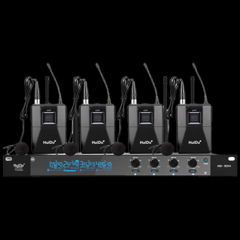 Беспроводная микрофонная система HuiDu HD-9314 Pro U-Band (Китайская версия)