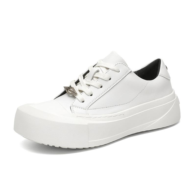 Пара кроссовок для спорта и отдыха, универсальные мужские и женские туфли в студенческом стиле, небольшие кожаные туфли для езды на работу, чтобы сменить обувь для кроссовок 66643-J