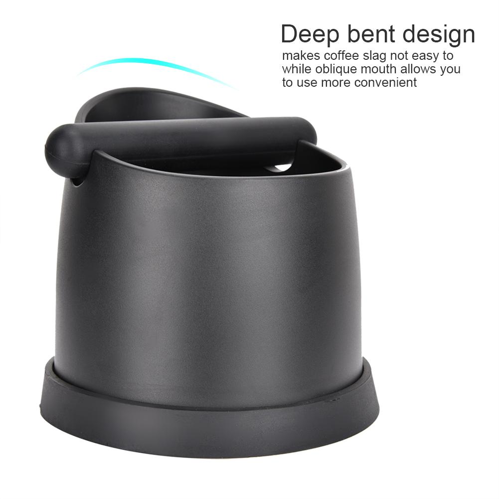 Large Plastic Coffee Knock Out Box Espresso Coffee Grounds (Black)