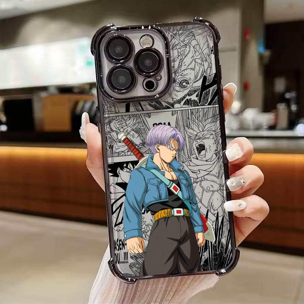 Dragons Balls Z Trunks Brief Phone Case for iPhone 11 13 15 16 17 Pro Max 14 Plus 17Air 16E 13 Pro 12 Mini 11 17Pro Clear Cover