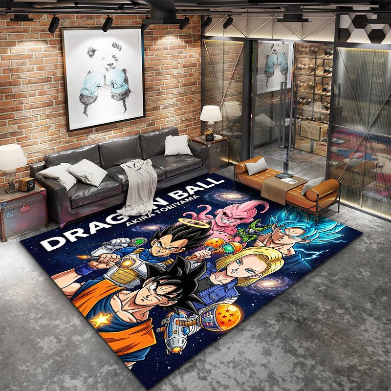 Ковер Dragon Ball Heroes для гостиной, спальни, дома, украшение для дивана, нескользящий коврик для игр детей