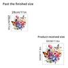 Butterflies Surround Flowers Toilet Sticker Home Decoration Toilet Lid Wc Universal Waterproof Decals Bathroom Accessories