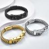 Крутой хип-хоп велосипед квадратный Франко цепной браслет для мужчин твердые 316L нержавеющая сталь мужские браслеты браслеты с магнитной застежкой новый