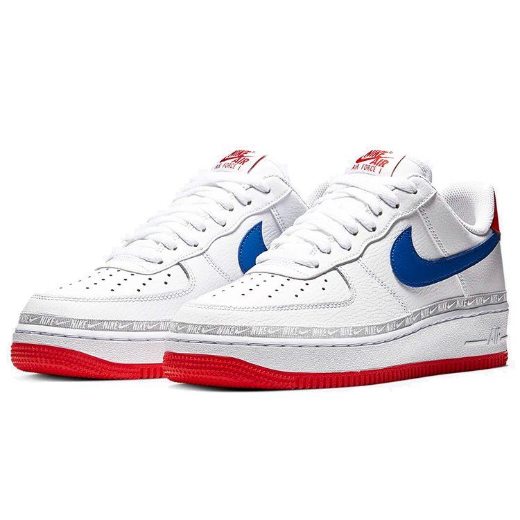 Nike Air Force 1 Low Overbranding Белый Красный Синий CD7339-100