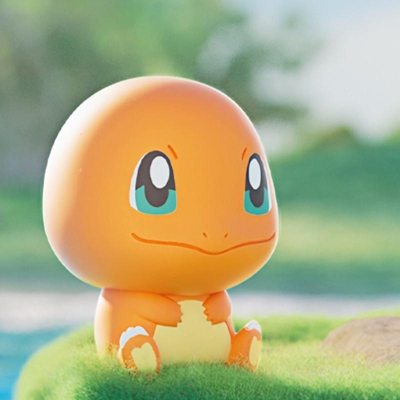 Anime Poke Ball Action Figures Mini Dolls of Dragonite Sylveon Gengar Vulpix by Genuine Original Model Ornament Toy Gift