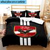 3pcs Al Ahly FC Printed Bedding Set Duvet Cover Closure Includes 1 Duvet Cover & 2 Pillowcases Bedding Sets Home Decor Gifts