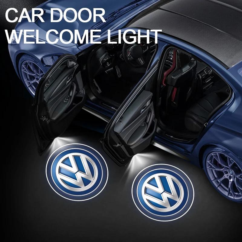 2026 New For VOLKSWAGEN VW Car Door Welcome Projector Logo Ghost Shadow Night Light Laser Lamp Courtesy Lamp For Volkswagen VW G