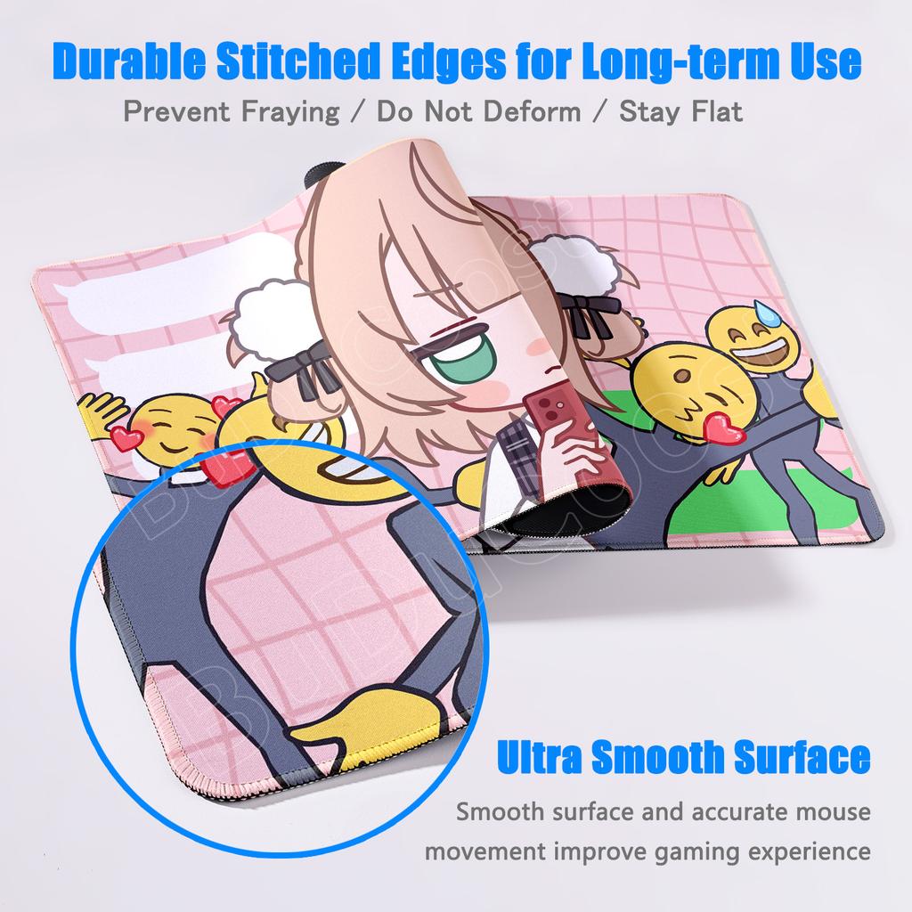 Популярные песни Shukusei Loli Kami Requiem Shigure Kawaii Girl Shigure Ui Коврик для мыши HD Нескользящая резина Скорость Анти-фрезеровка Клавиатурный коврик