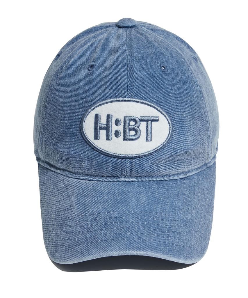 Кепка-бейсболка Hebeles Hbt Casual с нашивкой, пигментная стирка - Индиго