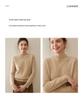 Women's Thickened Cashmere Long Sleeve Pullover - Half-High Neck, 100% Pure Knit for Autumn/Winter