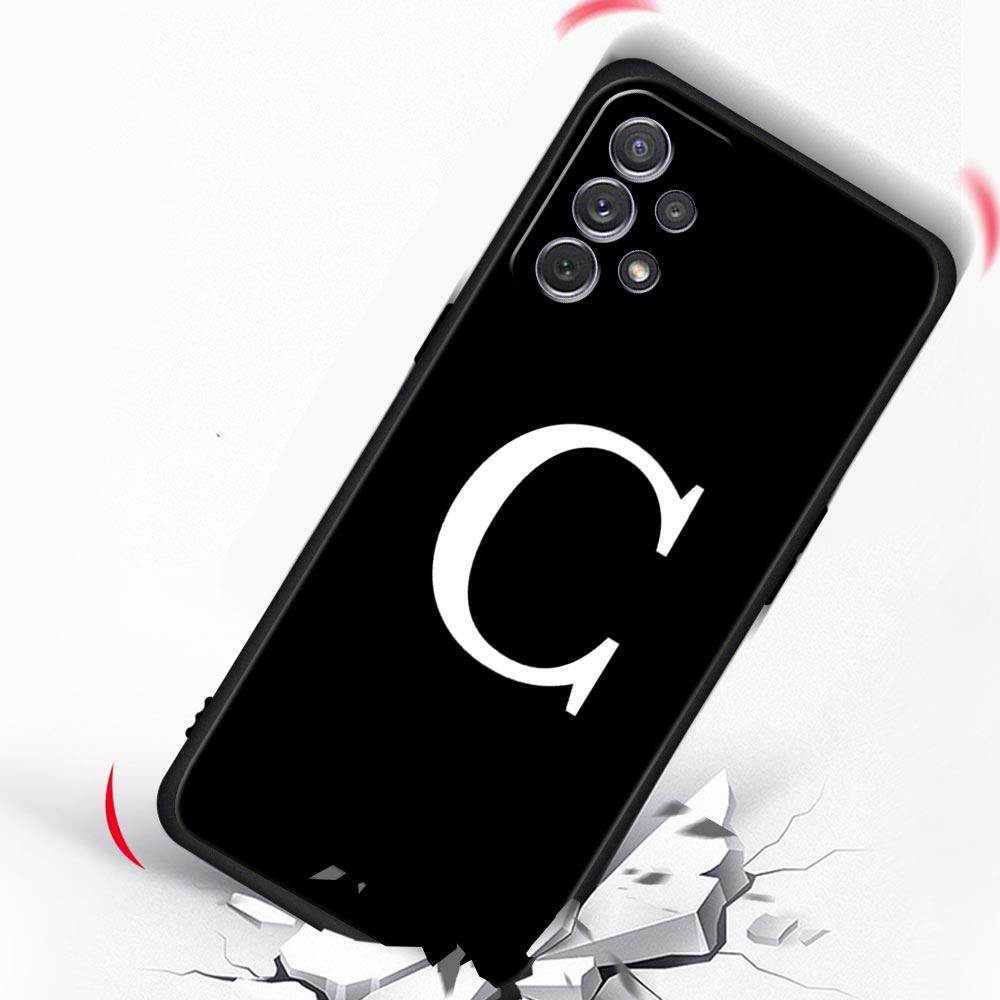 Чехол для телефона с начальной буквой A Z для Samsung Galaxy A17 A07 A55 A35 A25 A15 A05 A33 A31 A23 A21s A13 A41 A73 A53 A51 A71 A03