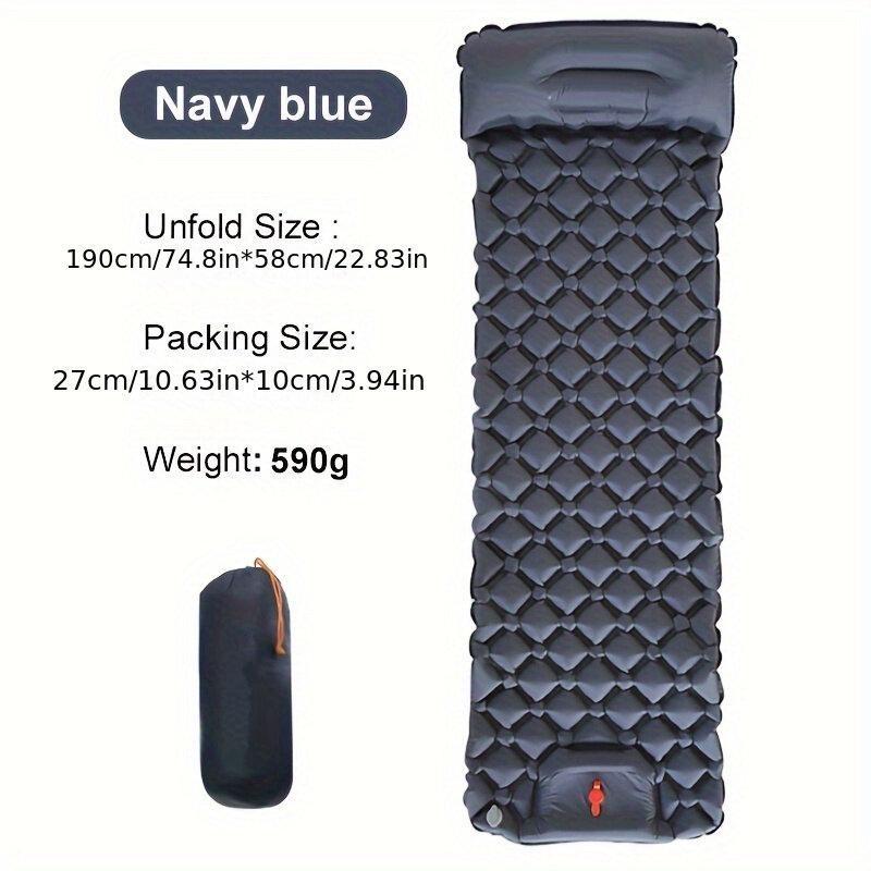 Легкий надувной спальный коврик, матрас с подушкой для комфортного похода, кемпинга, компактный надувной матрас для сна