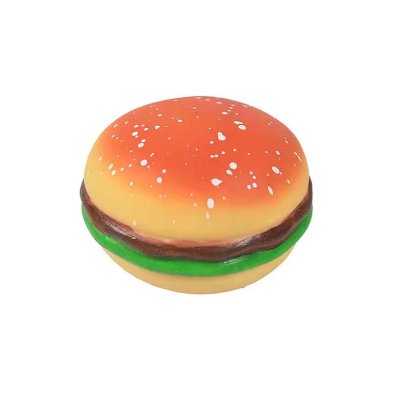 Squishy Hamburger Stress Ball Sensory Toy Stress & Anxiety Relief Toys Pinch Decompression Toy For Adult