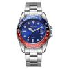 Meibo Men Steel Band Quartz Watch With Calendar For Office And Daily Wear