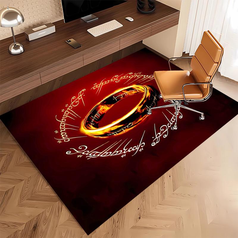 1pc The Lord of the Rings2 Print Area Rug - Soft, Washable Non-Slip Indoor Mat, Living Room, Home Office Decorative Rug,Office Decorative