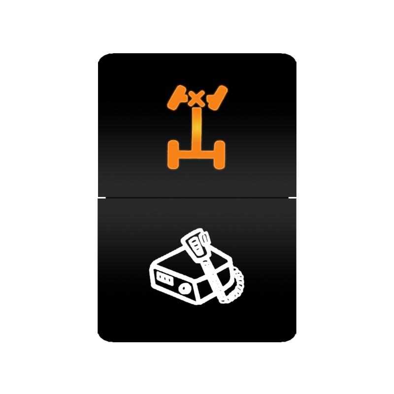Car Push Switch Dual ON OFF Button Led Bar Roof Lights Fog Spot Driving Lights Button For Toyota 4Runner Hilux RAV4 Prado Camry