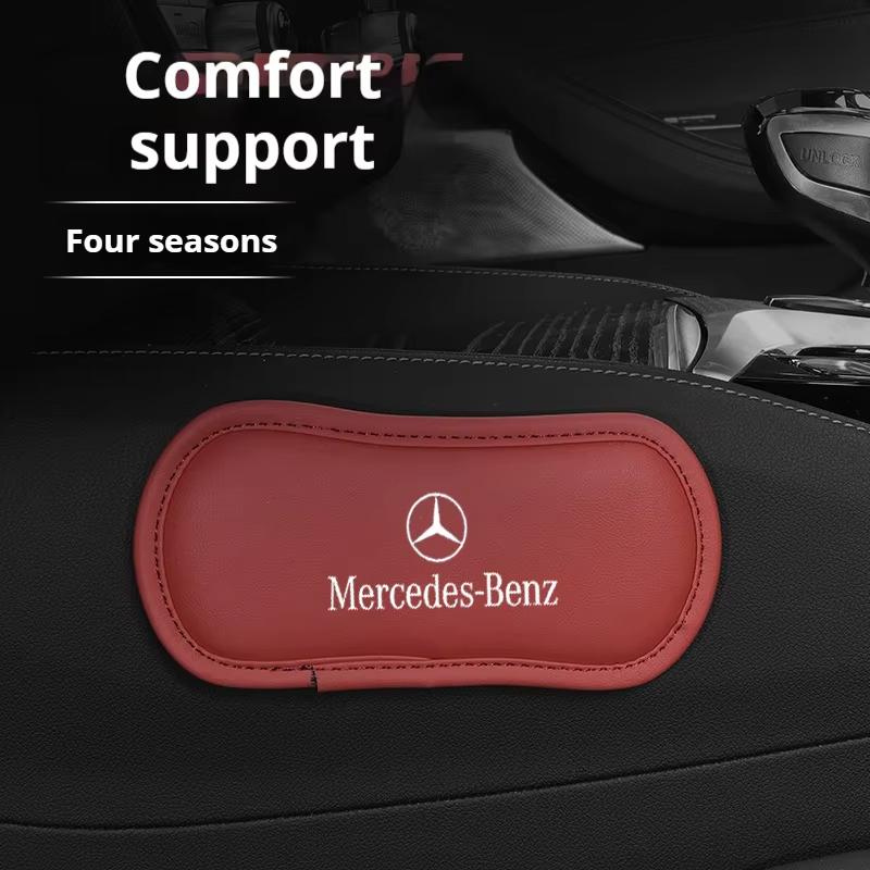 Leather car knee pads car center console leg pads for Mercedes Benz AMG C E S GLE CLC class W204 W203 W205 W124 W221 W213 W212 z2