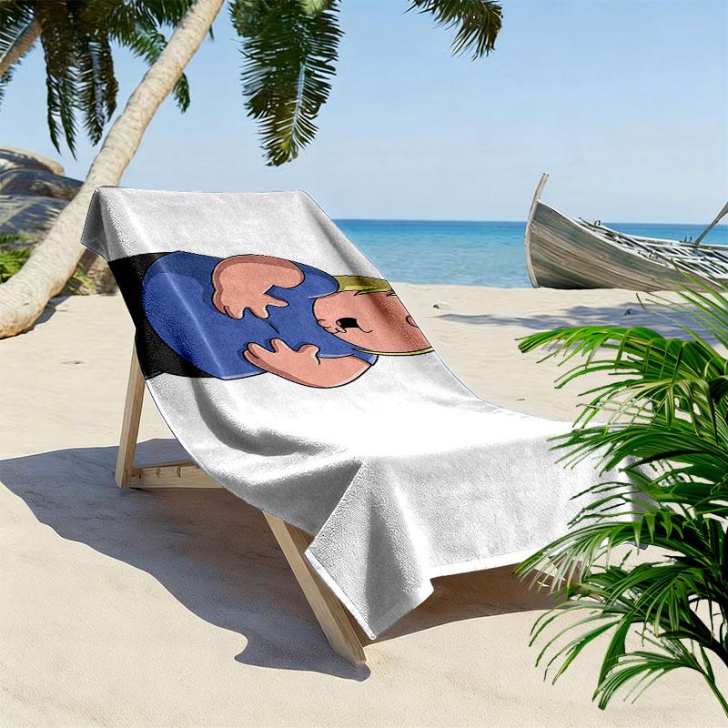 Chris Griffin Print Beach Towel, Large Soft Quick Dry Towel for Beach Camping Swimming