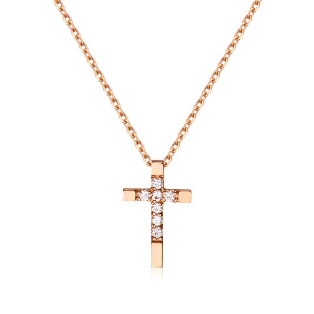 Bnbgold14K Simple Cubic Cross Pendant Npp40628