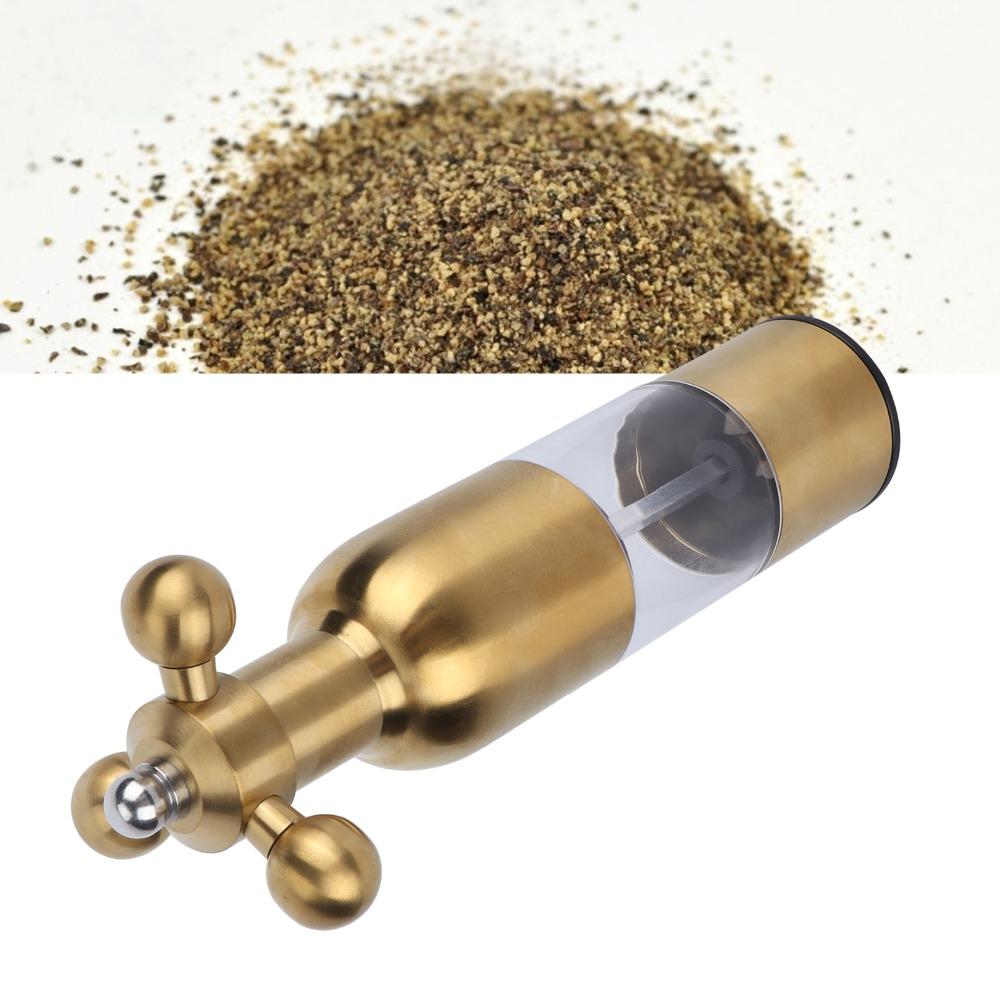 Stainless Steel Salt and Pepper Grinder Gold Rose Gold Spice Grinder Home Kitchen Restaurant