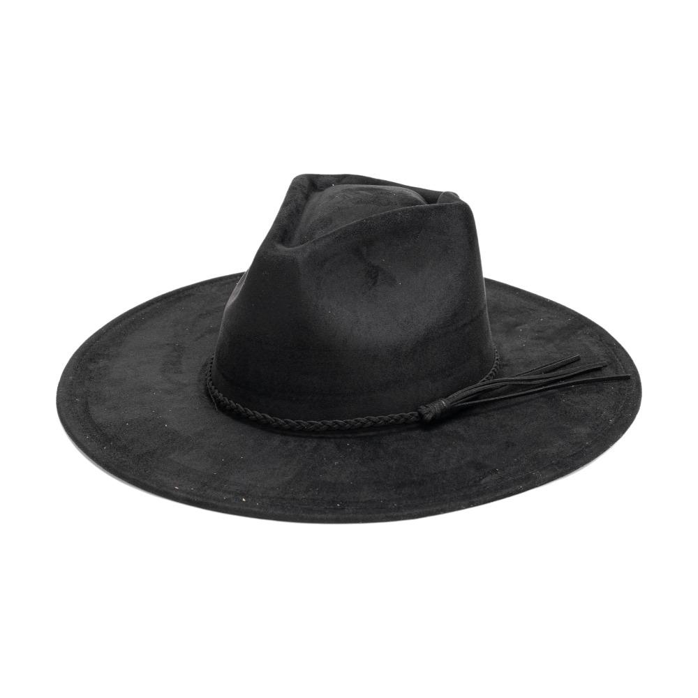 Heart Design Wide Brim Hat Wide Brim Panama Hat Classical Vegan Suede Hat