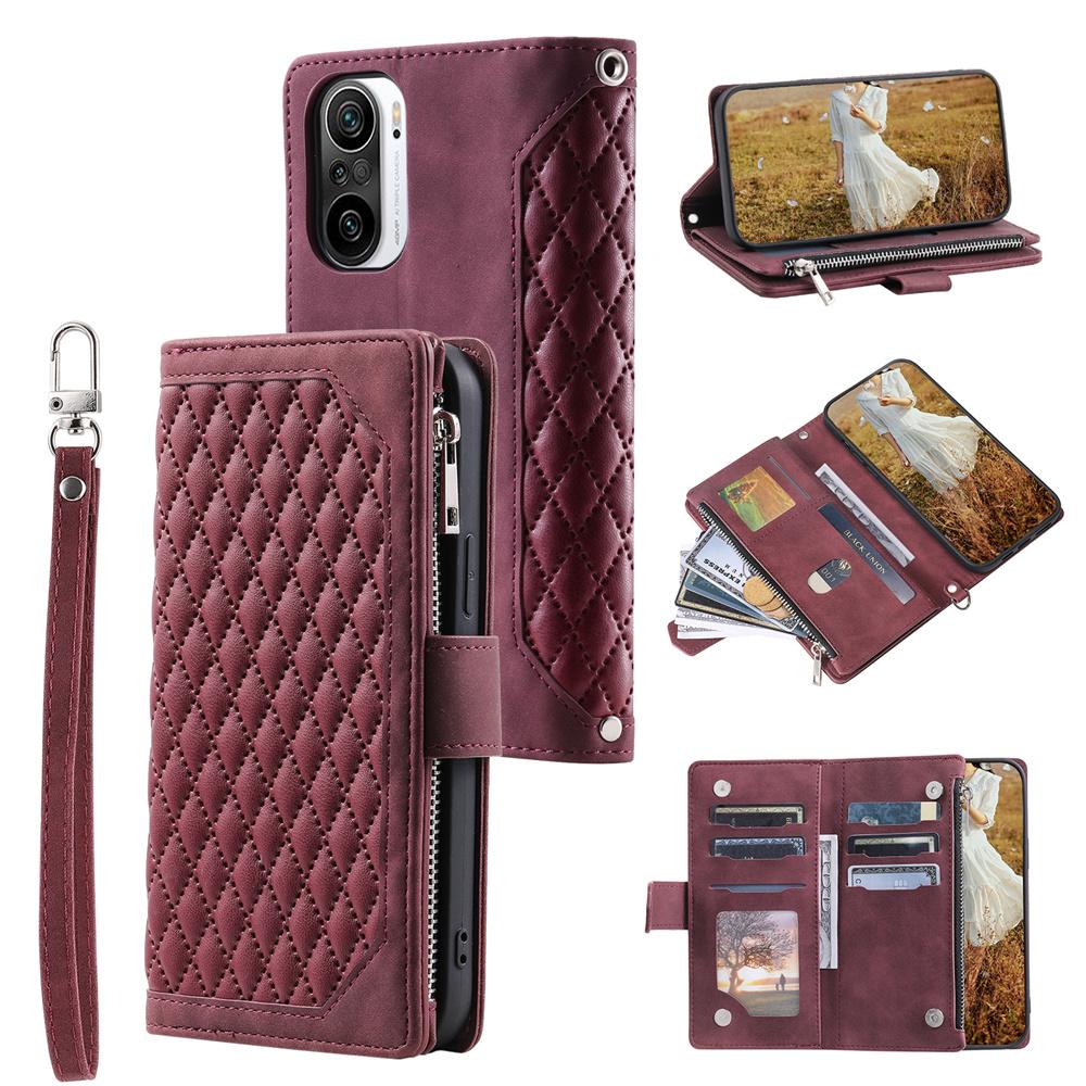 Для Sony Xperia XZ1, Xperia XA2, Xperia XA1, Xperia 1 II, Xperia 10 II, Xperia 5 III... кожаный флип-кожаный кошелек на молнии, чехол-сумка