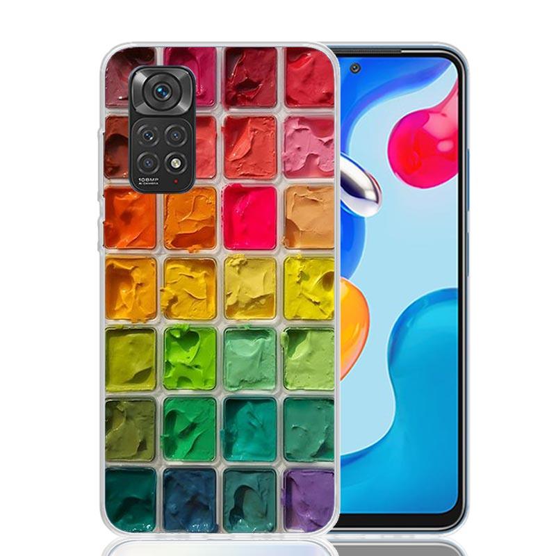 Watercolors Set Paint Palette Painting Box Phone Case For Xiaomi Redmi Note 15 14 13 12S 12 Pro Plus 11S 11E 11 11T 10S 10 Art S
